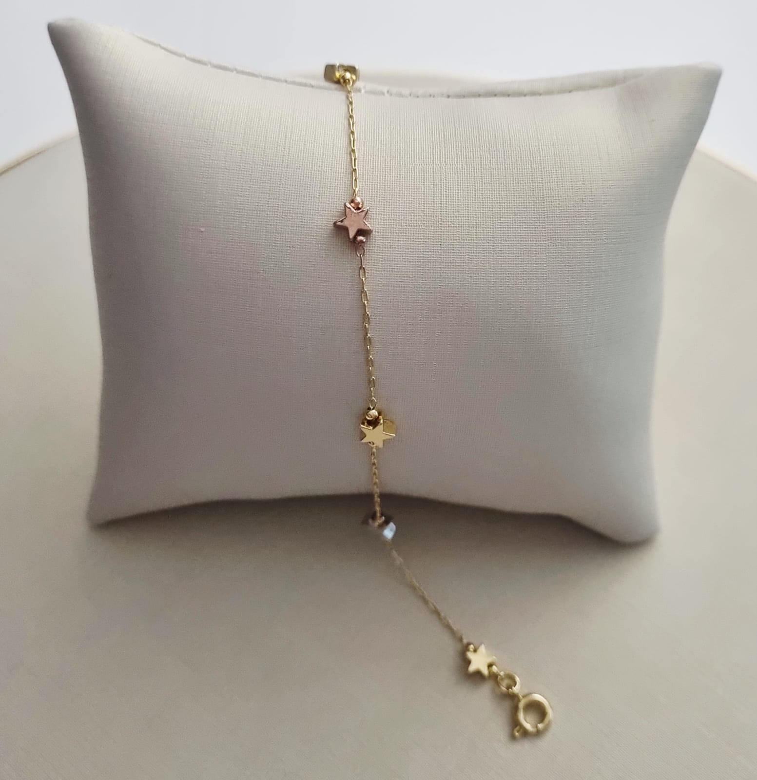 Pulseira Estrela Três Ouros